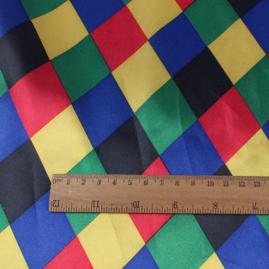 Clown Costume making Satin Fabric Stage Clothes 148cm By Meter Dots Stripes