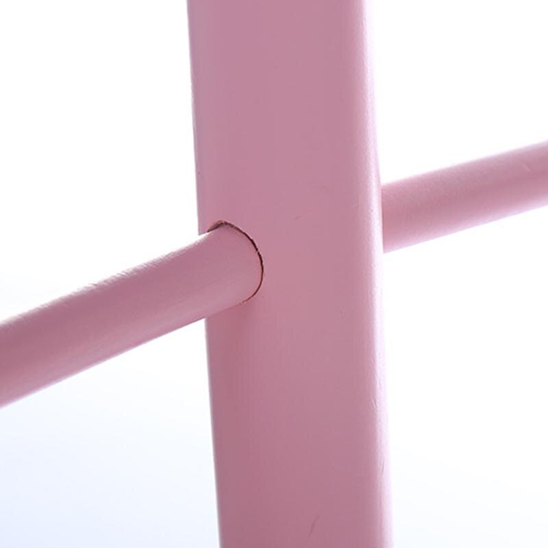 138cm 6 ganchos crianças cremalheiras de pano do revestimento, assoalho de pé mobília do salão, roupa de madeira simples shlef, suportes da sala de estar do quarto