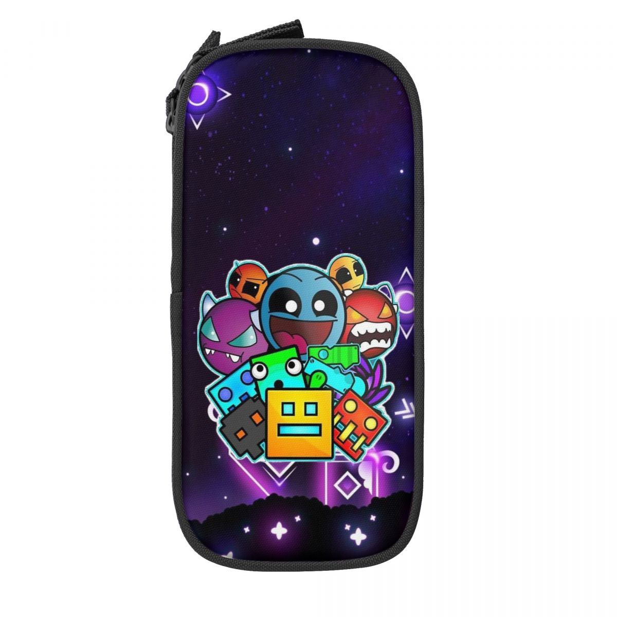 Geometry Dash etui dubbellaags grote capaciteit voor school etui perfecte: Duidelijk