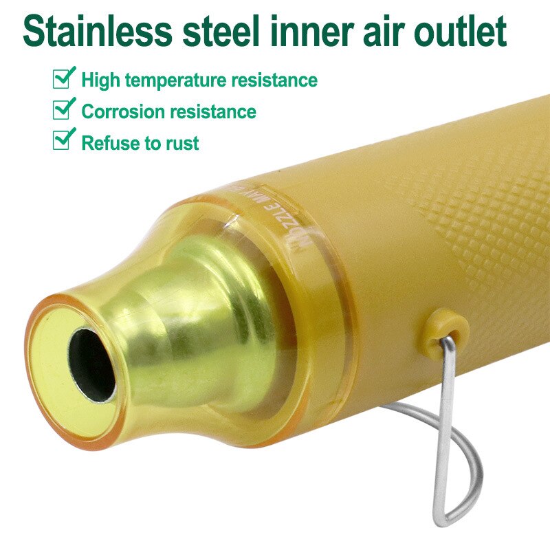 Mini Air Device Yellow Portable Air Blower Thermal Power Tool for for DIY Embossing Shrink Wrapping Drying Paint