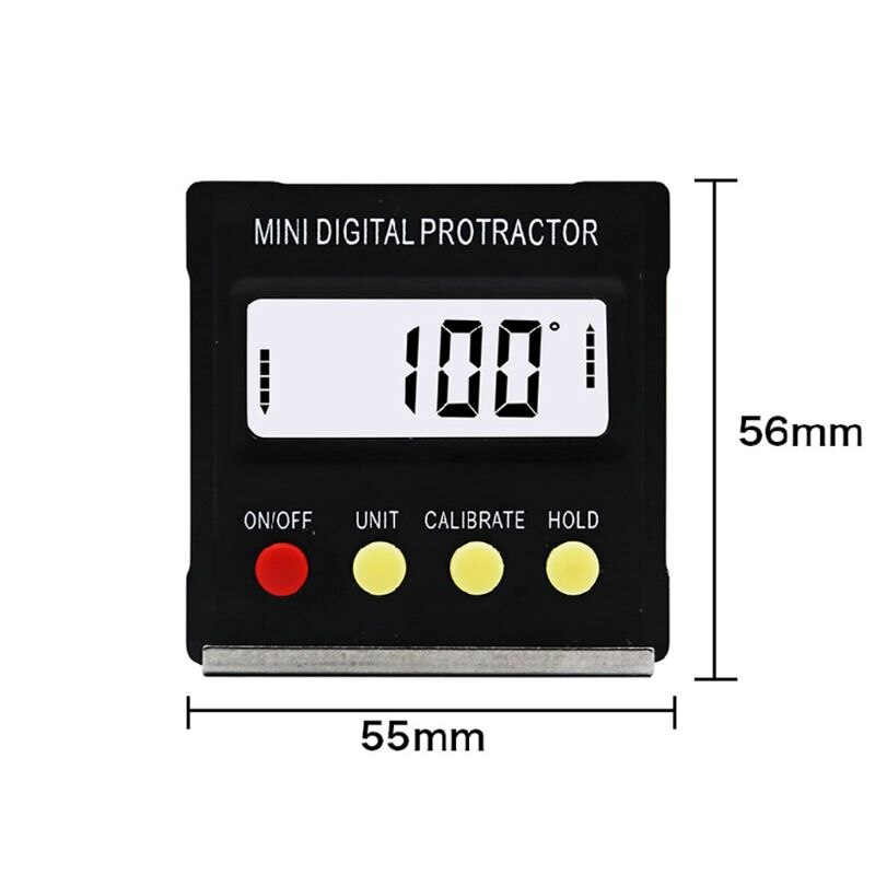 Mini Electronic Digital Display Magnetic Digital Inclinometer Protractor Slope Level Measuring Instrument