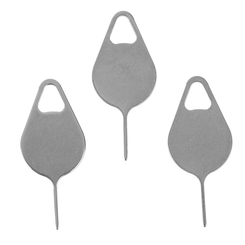 Key Tool 3pcs Sim Card Tray Removal Eject Pin Stainless Steel Needle Universal for All Smart Phones