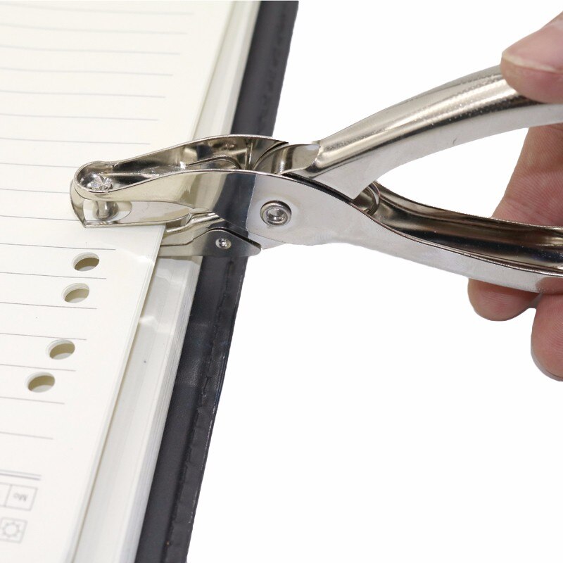 1 Pcs 6mm Metal Hand Paper Punch Craft Sheet Single Hole Puncher For Earring Necklace Scrapbooking Punches Materials Hole Size