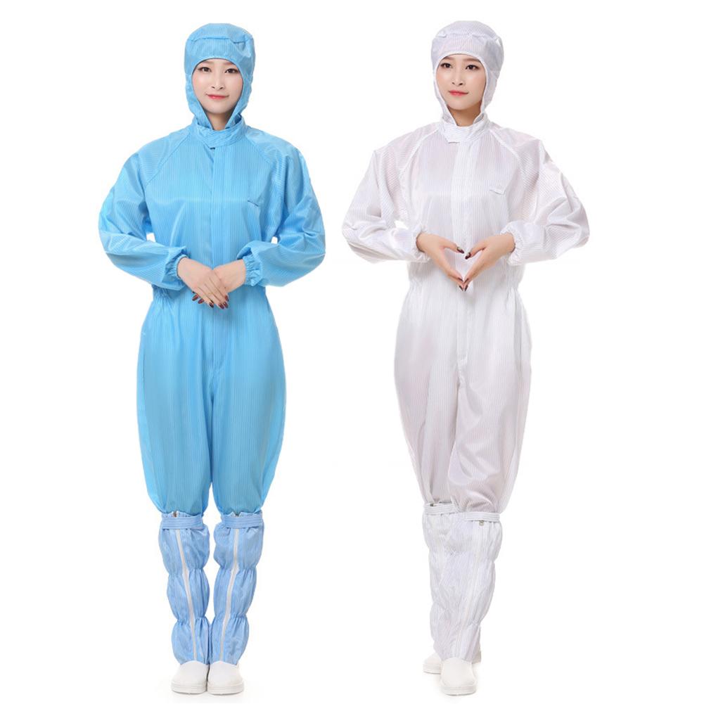 Hooded Coverall Anti-static Dustproof Work Suit Chemical Protective Clothing Isolation Oil-Resistant Unisex Protective Overall