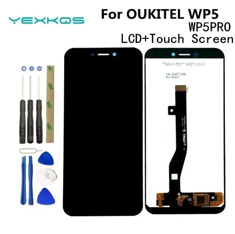 5.5 Inch Originele Oukitel WP5 Lcd-scherm En Touch Screen Digitizer Vergadering Vervanging Voor Oukitel Wp5 Pro Telefoon Lcd + gereedschap