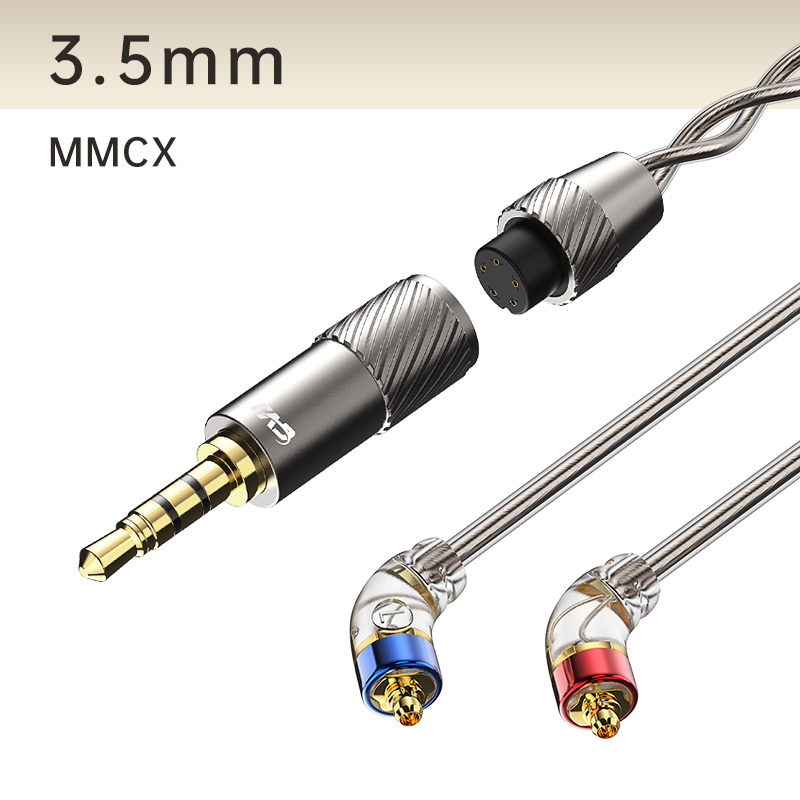 CVJ LS200 podwójnie skręcony posrebrzany, ulepszony kabel słuchawkowy ze złączami mikrofonu 2.5 3.5 4.4 typu C dla TRN KZ Konoka: Kolor skóry