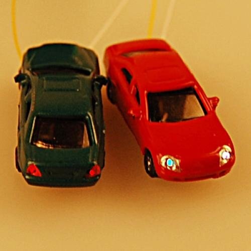 10 rooms painted light burning car model scale cable w / N (1 - 150)