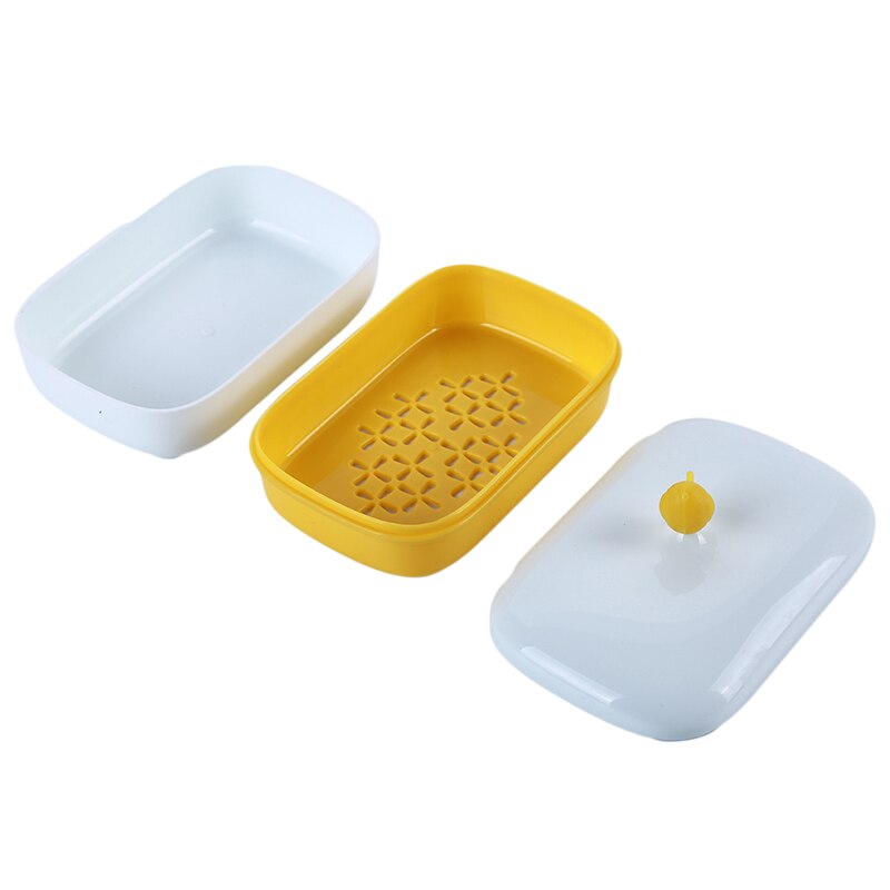 Jaboneras de doble drenaje, caja de Color sólido Simple antideslizante, baño , jabones hechos a mano, organización de almacenamiento hogareña