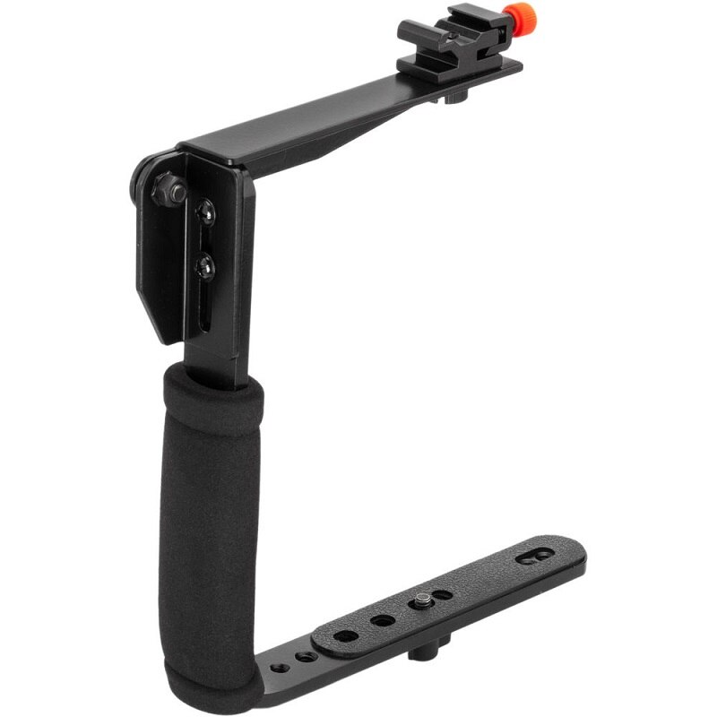 Soporte de Flash giratorio de dibujo rápido mango de vídeo estabilizador de mano agarre giratorio para cámara videocámara Mini DV DSLR SLR