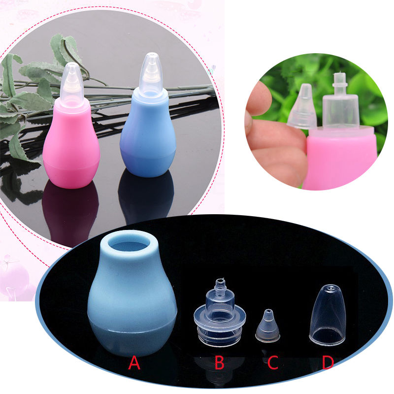 1pcs Newborn Silicone Baby Safety Nose Cleaner Vacuum Suction Children Nasal Aspirator Baby Care Diagnostic Tool