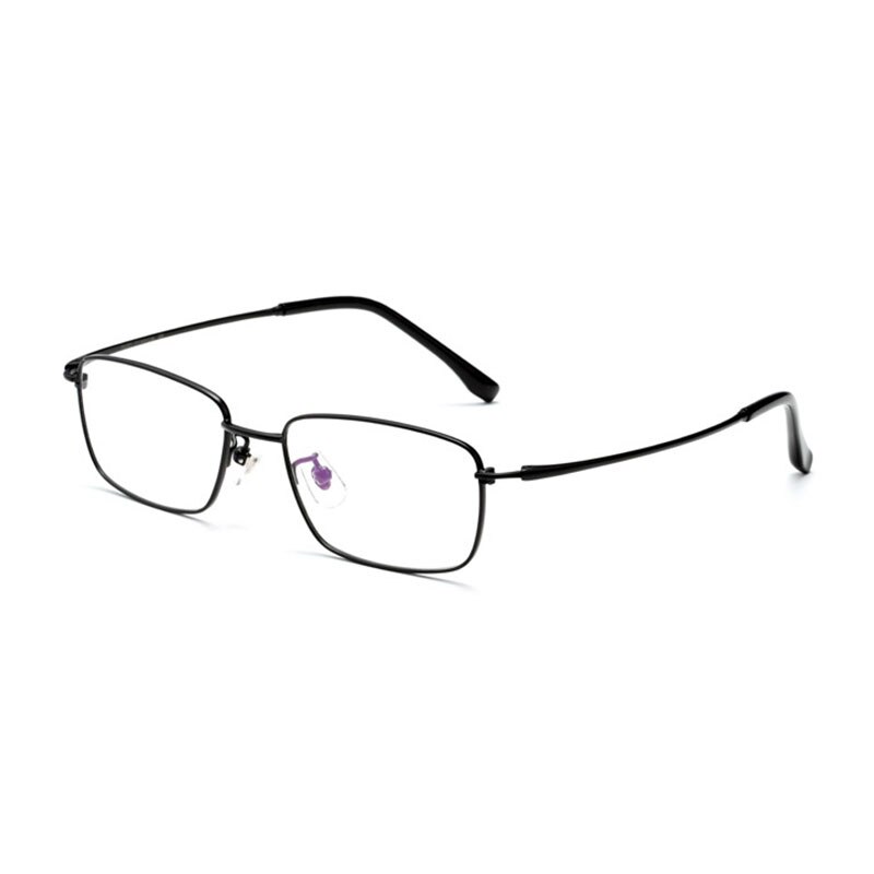 Pure Titanium Frame Glasses Full Rim Eye Glasses Nearsighted Eyeglasses and Reading Glasses Unisex Rectangle Spectacles