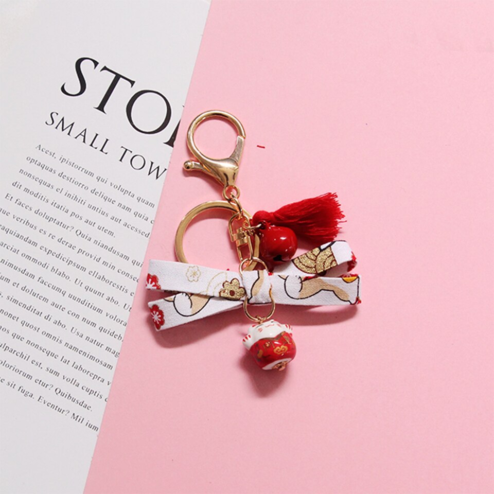 Beautiful Japanese Style Smart phone Strap Lanyards for iPhone Samsung Cherry Flower Decor Mobile Phone Strap Rope Phone Charm: E