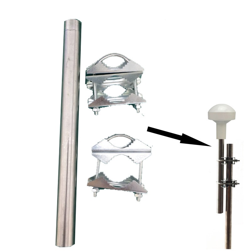 Stainless GPS Antenna Bracket Pole Mount for Mushroom Antenna Pole GNSS