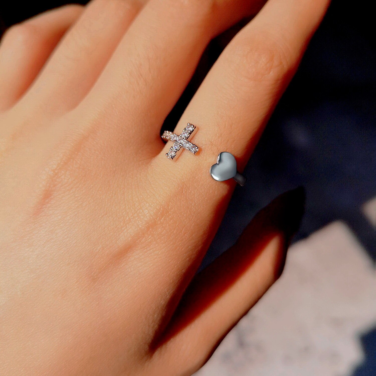 Silber Farbe Tanzen ziehen um Schmetterling Ringe zierlich Insekt Minimalistischen Ringe Für Frauen Französisch Jewlery 2022 Trend Anillos: Stil15