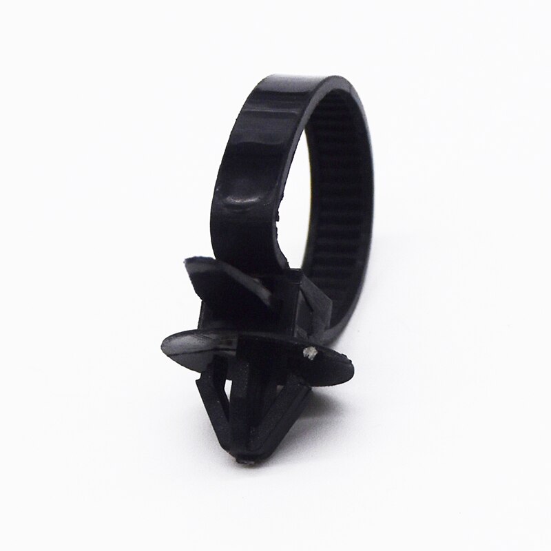 50Pcs Car Cable Fastening Ties Nylon Black Car Auto Cable Strap Push Mount Wire Tie Retainer Clip Clamp