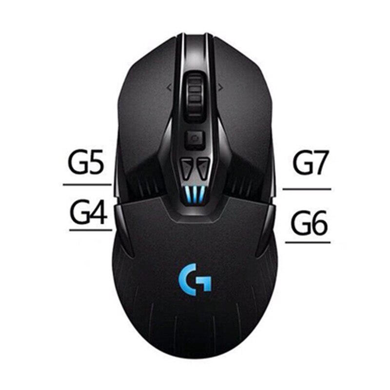 Accesorios para ratón Logitech G903/G900, receptor de botón lateral, contrapeso, cubierta trasera, cable USB, adaptador de rodillo, almohadilla de pie, juego completo
