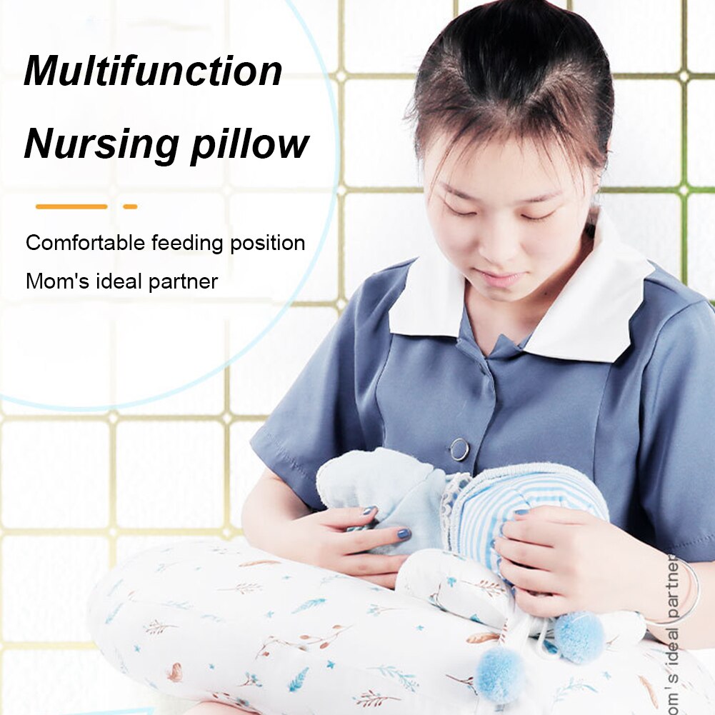 Breastfeeding Pillow Breastfeeding Newborn Head Support U-shaped Removable Washable Baby Care Anti-Spitting Milk Pillow