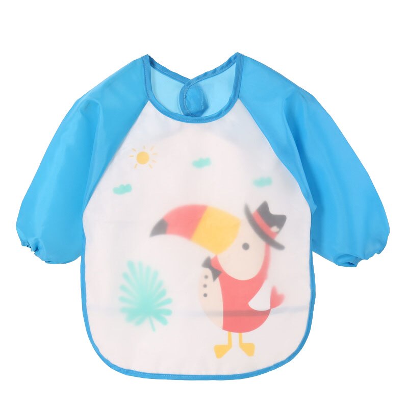 Bavoirs imperméables pour bébés, vêtements à longues manches pour nourrissons, Smock d'alimentation, motif d'animaux, dessin pour enfants, accessoires d'alimentation: T6