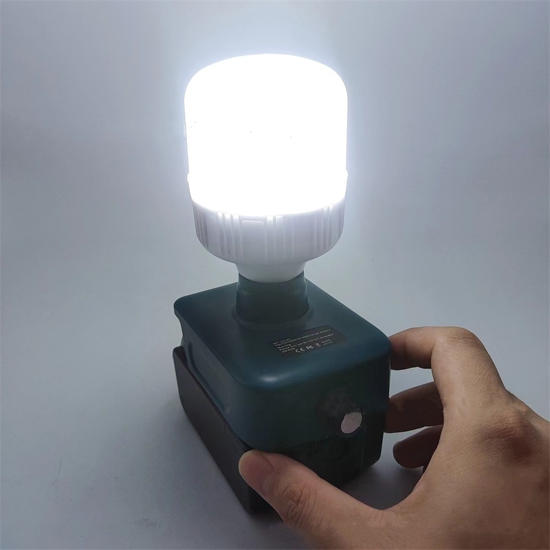 Draadloze LED Werklamp 12W LED Lamp Voor Makita/Dewalt/Milwaukee 18V 20V Li-ion batterij Dimmen Koel Witte Lamp Buitenverlichting