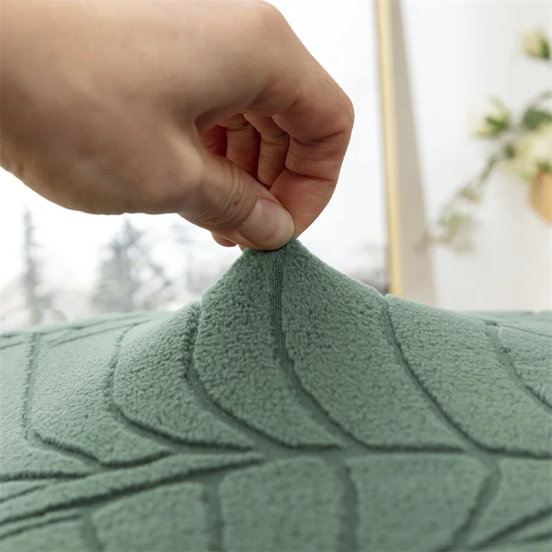 1PC Esszimmer Stuhl Abdeckung Elastische Bankett Stuhl Abdeckungen Sitz Abdeckungen Blätter Jacquard Stühle Schutz für Hotel Hochzeit Party