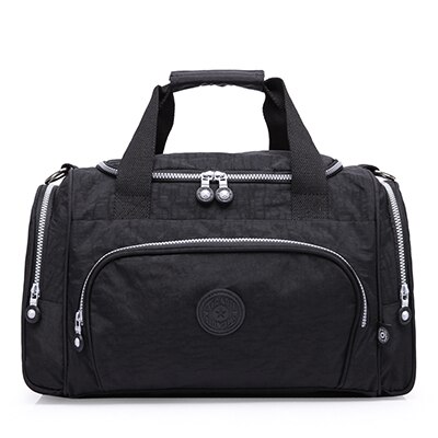 TEGAOTE sacs de voyage femmes bagages Sac de sport sacs à Main de Bolsas Feminia décontracté Reistas dames Sac A Main: black
