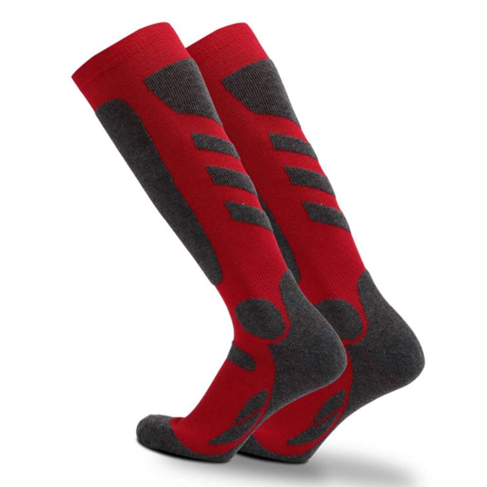 2 paar thermosocken für damen und herren, freundlicher, dicke baumwolle, warm, wintersocken, fahrradsocken, draussen-snowboardsocken, wandersocken, beinwärmer: R / Xl