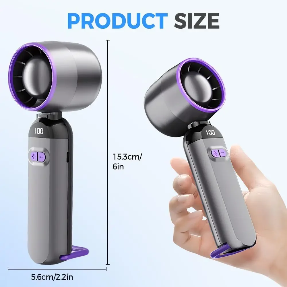 Draagbare ventilator Handventilatoren met snelheid Zomer Mini draagbare handventilatoren Dames Heren Persoonlijke ventilator voor reizen Kamperen enz