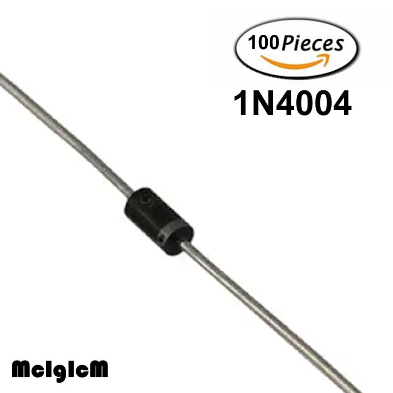 MCIGICM 100 pcs Gelijkrichter Diode 1A 400 V DO-41 1N4004