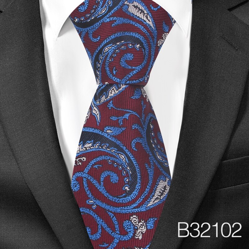 Polyester Jacquard Bloemen Ties Mannen Vrouwen Fashionpaisley Hals Voor Bruiloft Pakken Klassieke Tie Mannen Stropdas Gravatas: B32102