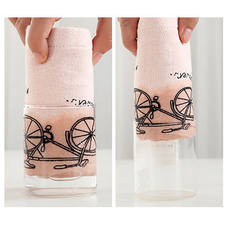 1 st babybadduk 100%  bomullshandduk cykelmönster mjuk bärbar handduk 4 färger andningsbar barnnäsduk 25*50cm