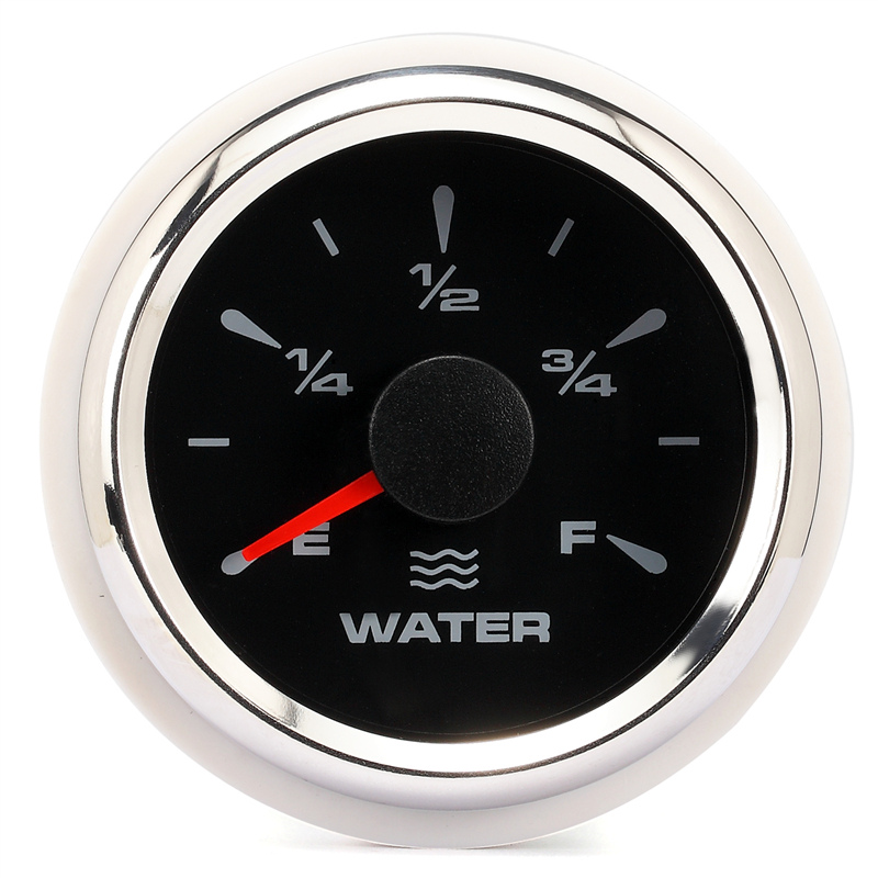 Digital Water Level Gauge Indicator fit Boat Tank Ship Vessel Car Vessel with 7 color Backlight 52mm 9V 32V: Default Title