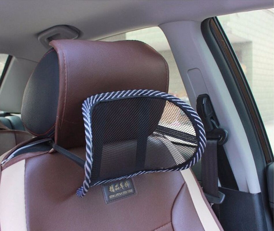 Car Mesh Pillow Neck Support Auto Seat Pillow Cushion Ice Silk Ventilation Pillow Seat Backrest Headrest Interior Accessories
