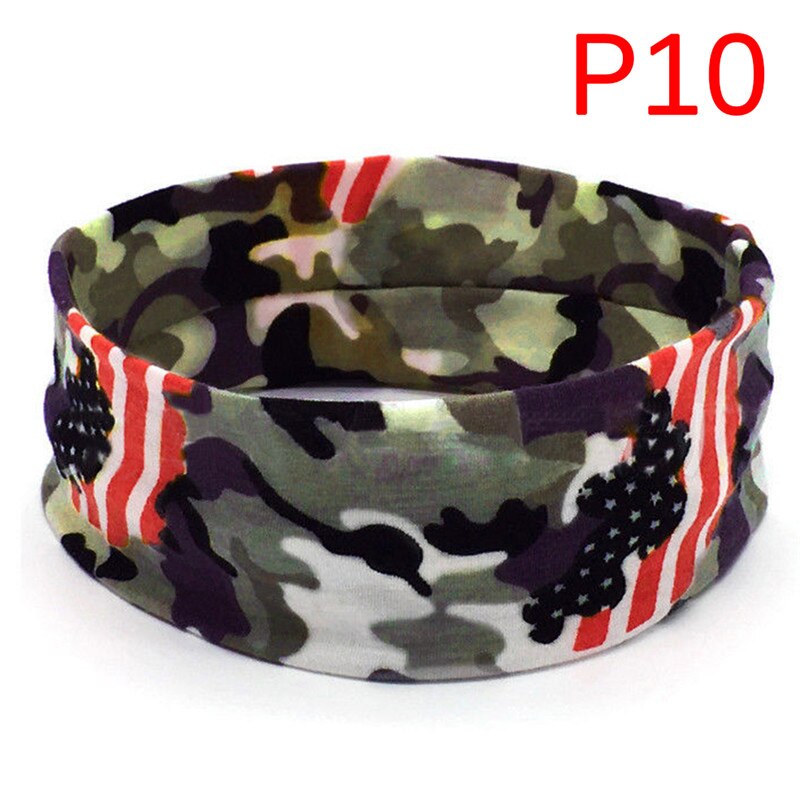 Diadema deportiva Floral de camuflaje suave para el sudor, la cabeza para banda para Yoga, correr, tenis, pañuelo de cabeza de silicona antideslizante, 20x6CM: P10