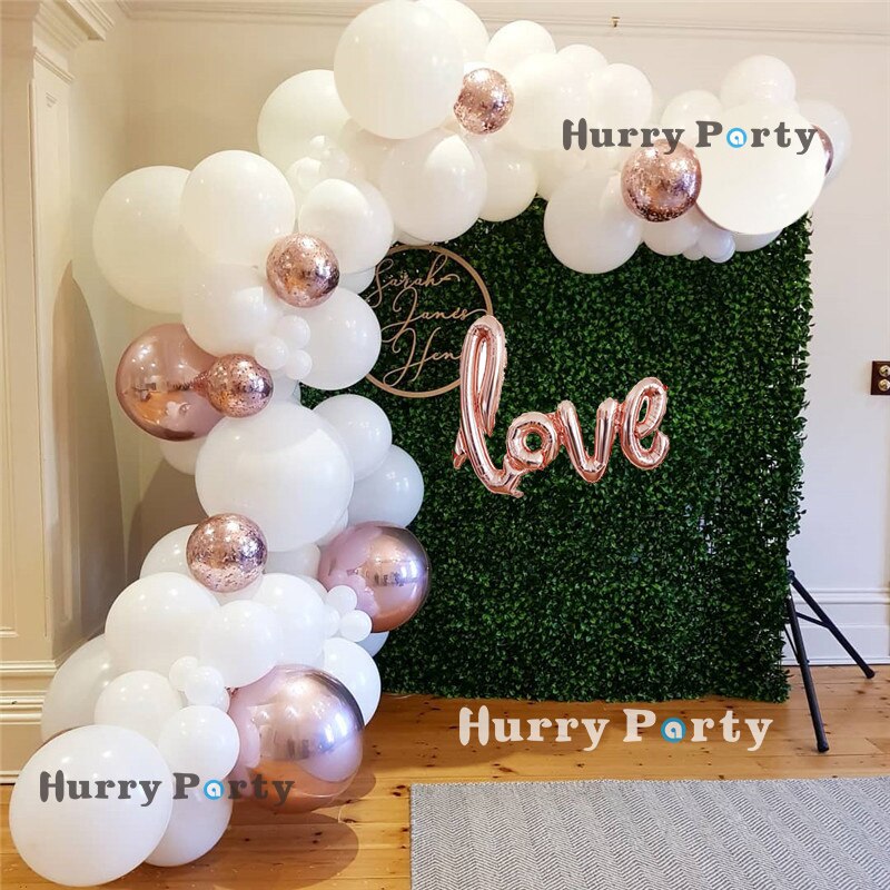 50. Geburtstag Deko-Set In Rose Gold & Schwarz – Mit Banner, Folienballons, Luftballons & Zubehör Für Die Perfekte Party