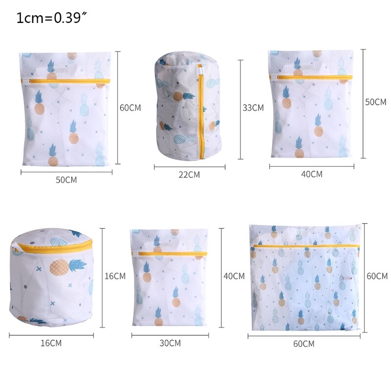 6PCS/Set Portable Laundry Bags Garment Washing Bag Home Travel Storage Organizer For Clothes Bras Underwear Clothes