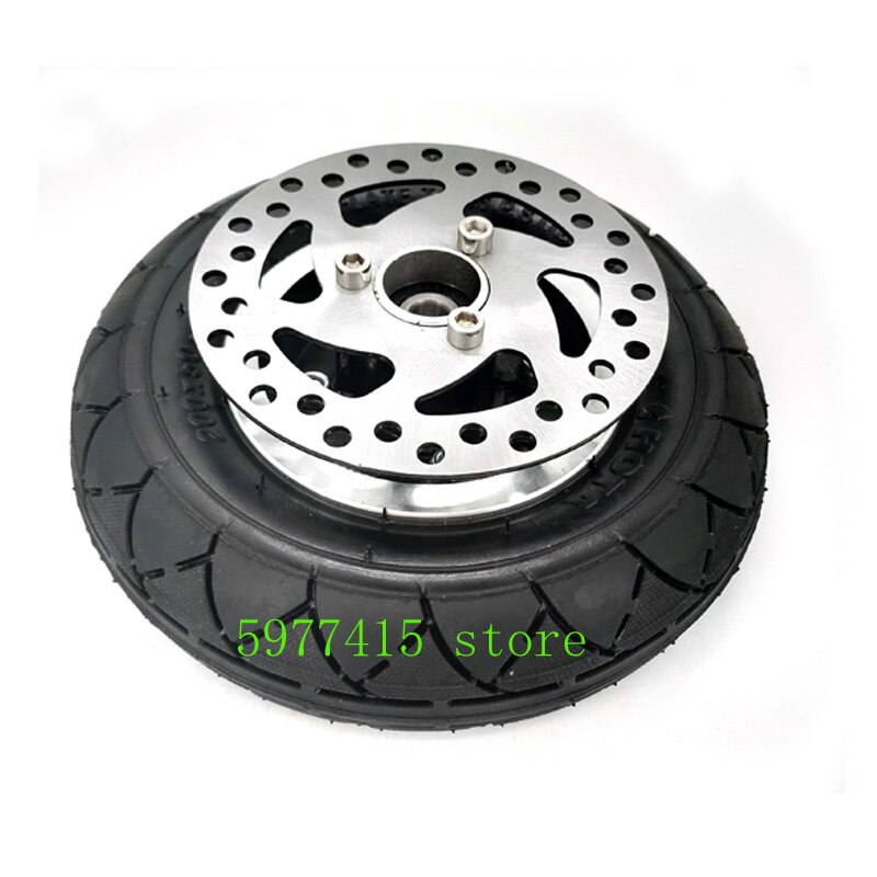 8" Electric Scooter Tyre With Wheel Hub with Brake disc 200x50 Inflation Tyre&amp;inner tube Electric Vehicle Aluminium tire: Orange