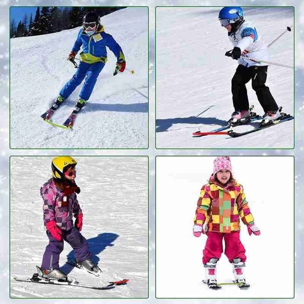 Elastic Clip Winter Ski Tip Connector Exercise Sport Ornaments Removable Training Outdoor for Beginner Children