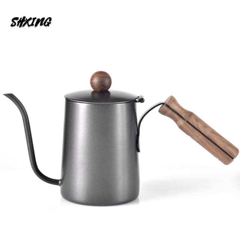 Jarro de água café pote mão casa aço inoxidável 304 boca muito fina pote mini boca longa gotejamento pote utensílios de café