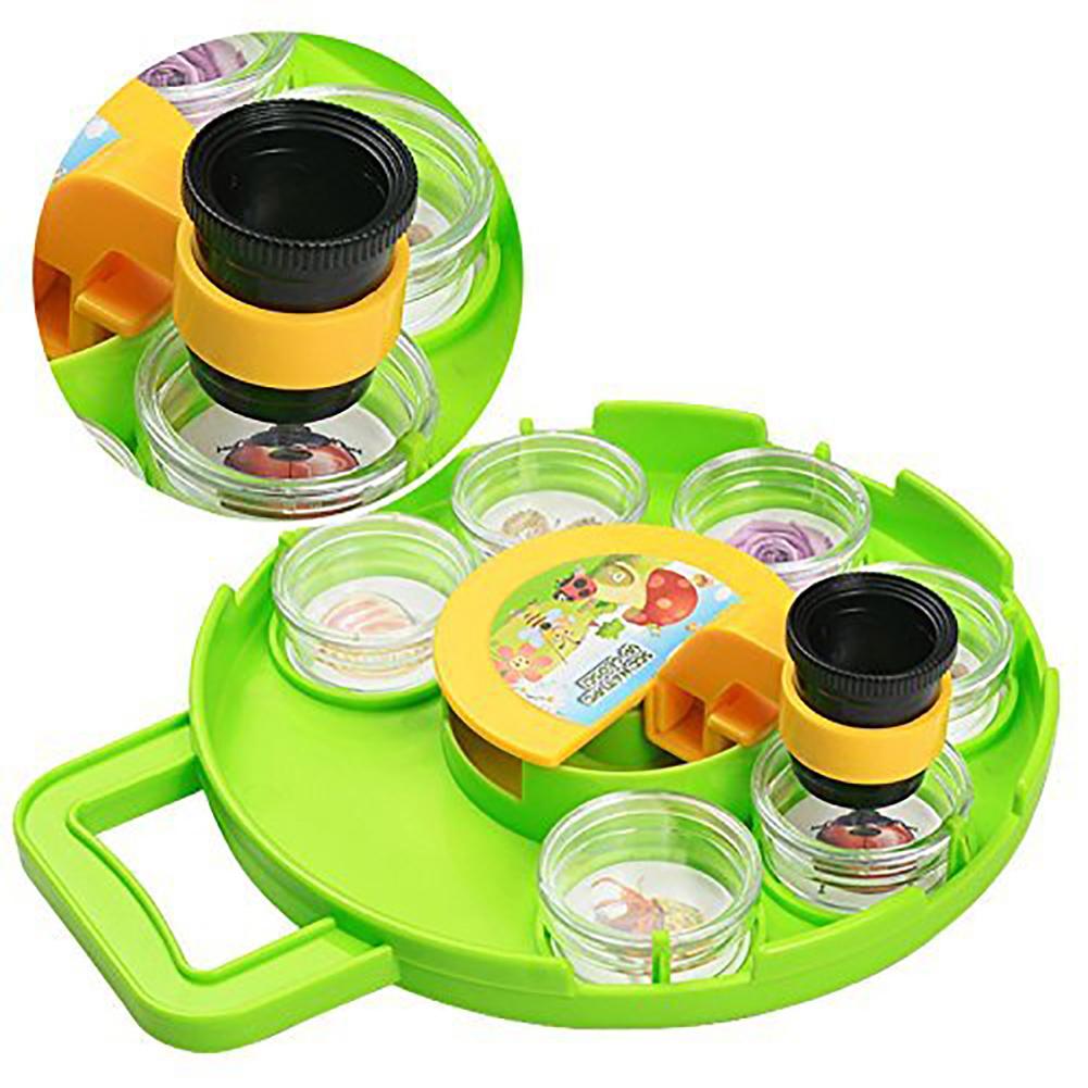 Enfants Microscope Bug receveur visionneuse ensemble outils loupe étui de Collection Explorer jouet éducatif