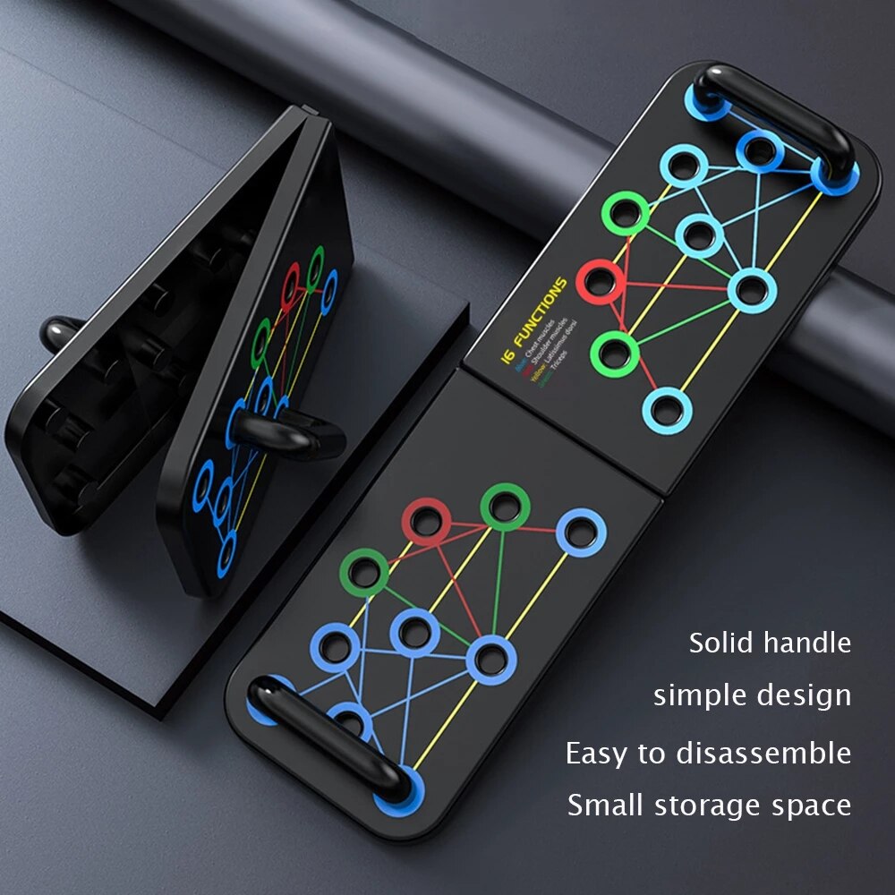 Push Up Rack Folded Board Set abdominal Bar Multi-Function Fitness Muscle Abdominal Training Exercise Equipment