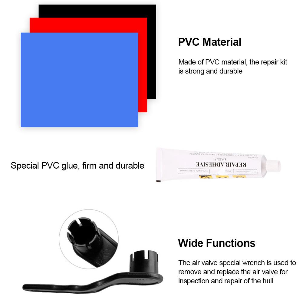 Marine Durable PVC Repair Kit Tool Container Bucket For Kayak Inflatable Rubber Boat Orange Fishing Yatch Dinghy Accessories