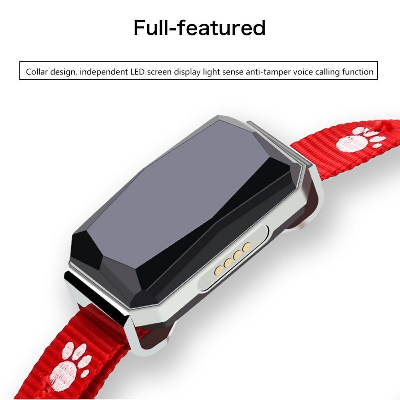 Pet Tracker Dog Waterproof Adjustable GPS Positioning Collar Real Time Tracking Locator Device GPS /AGPS/ LBS / WIFI Models