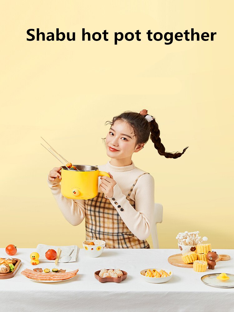 Electric pot Mini small power electric cooker Household noodle cooker