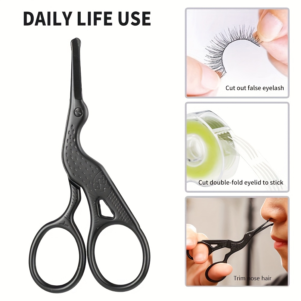 Ronde Kop Rvs Neus Haar Schaar Ooievaar Type BeautySchaar Voor Wenkbrauwen Neus Haar Baard Oor Haar Wenkbrauw Schaar