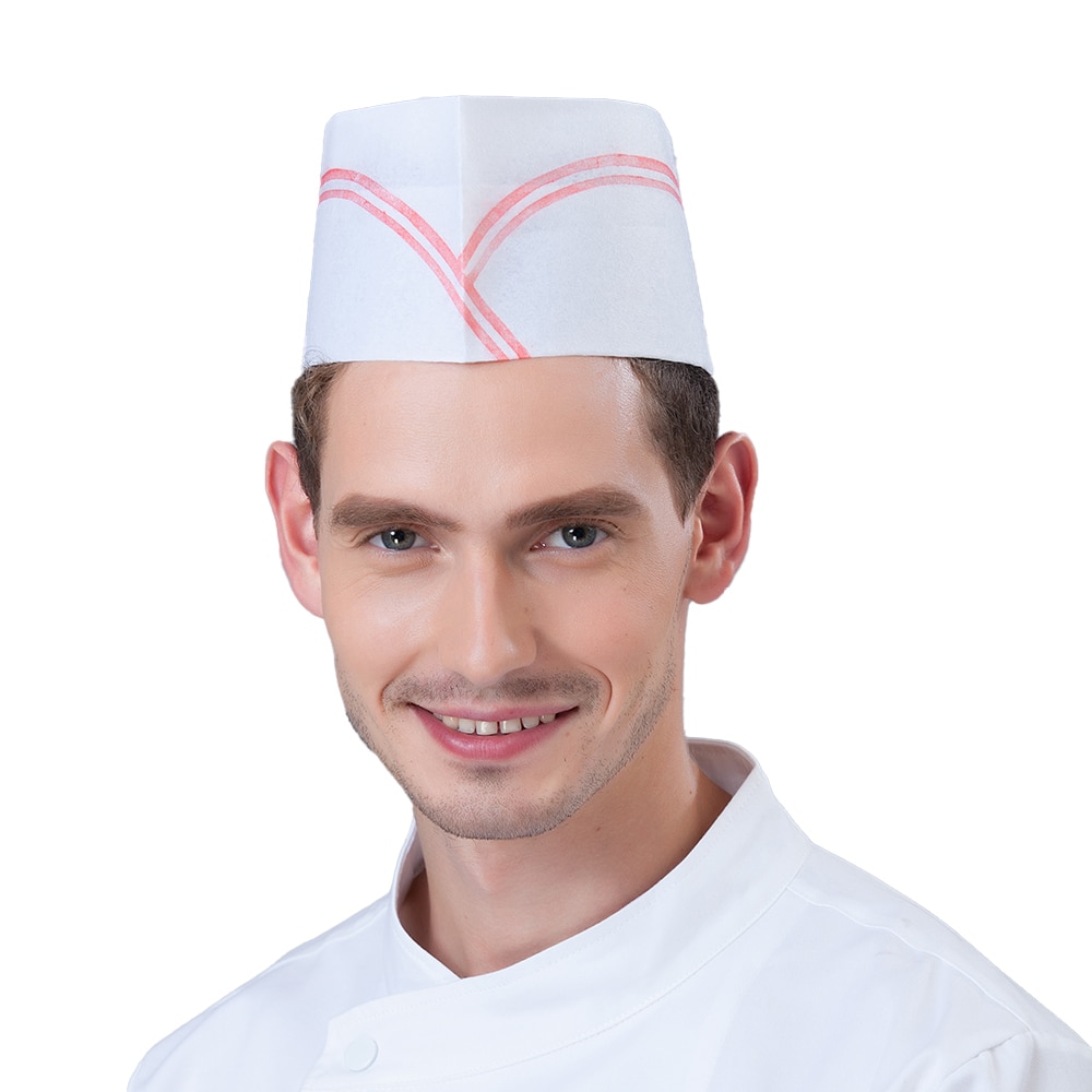 Chapeaux de Chef jetables, chapeau de cuisine pour Restaurant, Service de restauration, vêtements de travail, hôtel, pâtisserie, Cocinero Gorro, 20 pièces