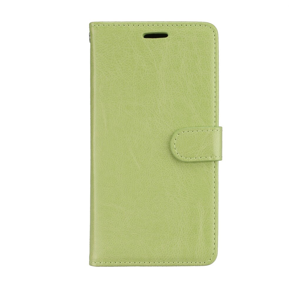 For BQ Aquaris U lite Case Cover leather Wallet Flip Cover for BQ Aquaris U lite Phone Case stand holder for BQ Aquaris U Cover: Green