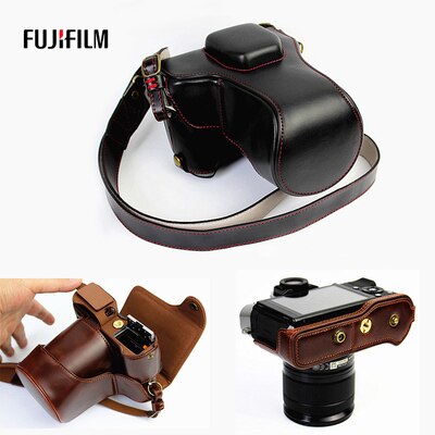 Nouvelle Version de luxe sac photo étui en cuir pour Fujifilm XT10 XT20 XT-20 XT30 XT-30 couvercle de Charge directe + fond de la batterie ouvert