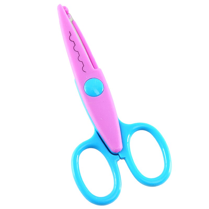 JTSIP enfants papier ciseaux maternelle à la main bricolage carte dentelle ciseaux enfants outils manuels dessin animé sécurité artisanat ciseaux 1 pièces