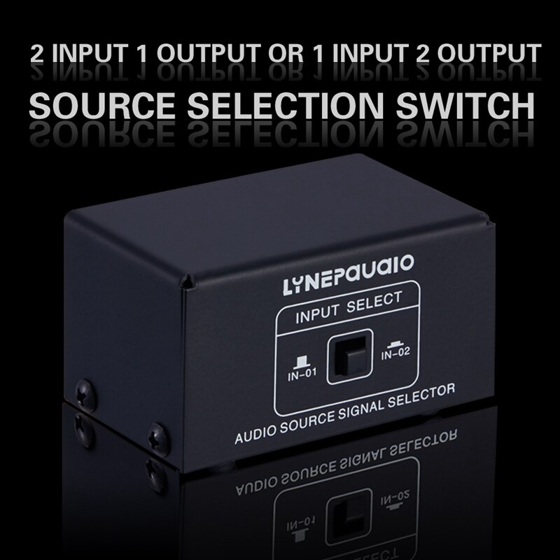LYNEPAUAIO o commutateur 2 entrées 1 sortie ou 1 entrée 2 sorties commutateur haut-parleur stéréo Rca o Source sélection du Signal pas de perte