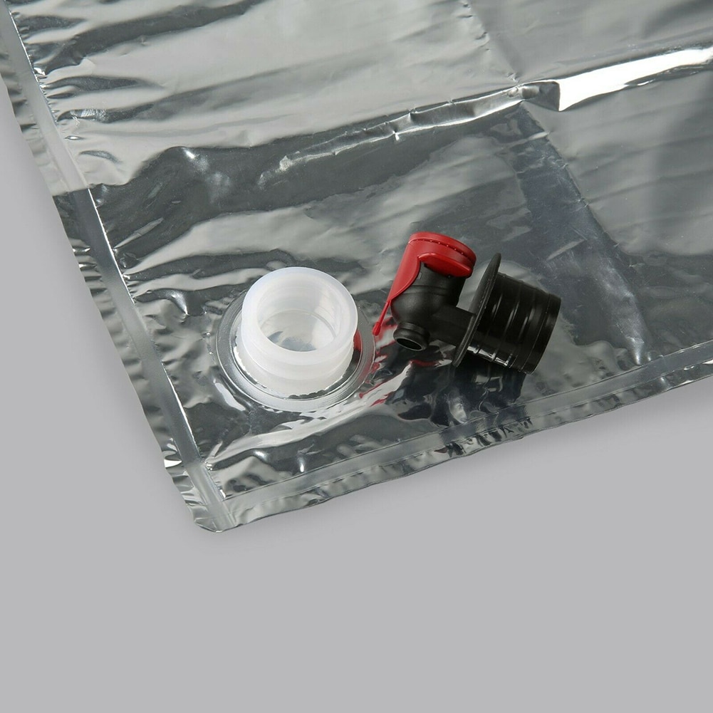 Organizador de cocina 10 Uds 3L papel de aluminio bolsa de almacenamiento vino jugo líquido titular mariposa grifo contenedor ligero Bolsa de vino